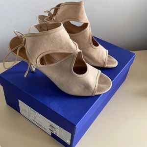 Aquazzura peeptoe bootie sandal size 38